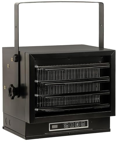Garage Heater Electric, 8500-Watt Digital Comfort Zone Heater with Remote Control and LED Touch Screen Display, 240V Hardwired Heater for Indoor Use Large Room, Ideal for Workshop