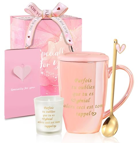 Kvinna present kaffekopp födelsedagspresent dam presentidé dam barnbarn mamma syster kollega mormor vän mugg personlig julklapp alla hjärtans dag present till dam