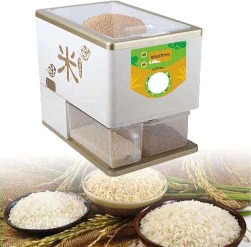Automatic Rice Milling Machine Electric Rice Sheller Machine 8 Gear Huller Grain Wheat Grinder for Home and Professional Use,110V