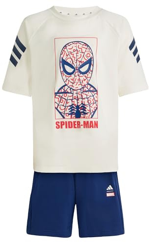 adidas Mixte enfant MARVEL SPIDER-MAN SPORT SET, off white/dark blue, 9-10 Years