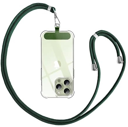 Anfire Cadena universal para teléfono móvil para todos los smartphones, correa para colgar con almohadilla, correa para teléfono móvil, cadena para exteriores, viajes, soporte para teléfono móvil