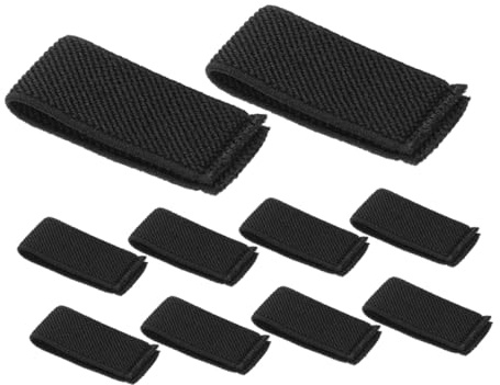 SOPOTUTU 10piezas Presilla Elástica para Cinturón De Nailon Organizador De Correas De Mochila Retenedores De Correa para Senderismo Aros De Fijación para Hombre