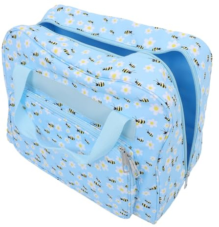 Gatuida Tragbare Nähmaschinentasche mit Trolley Multifunktionale Aufbewahrungstasche mit Mehreren Taschen Hängend und Platzsparend für Reisen und Strickzeug Organisation