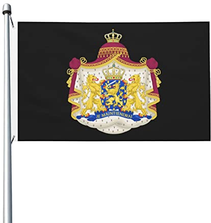 Banderas Escudo De Armas Real De Holanda Premium Bandera De Patio Con Ojales Estandarte Para Balcón Patio Fiestas 3X5 Ft