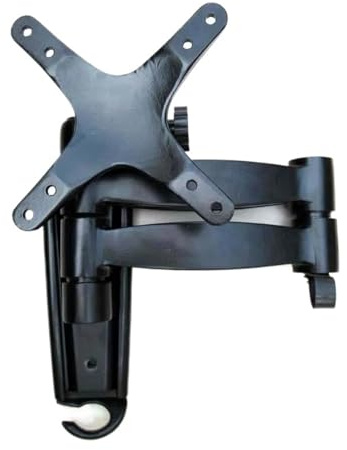 Soporte giratorio inclinable para TV – Aluminio para televisores de 10 a 32 pulgadas, rotación de 360°, diseño de ahorro de espacio montado en la pared, compatible con televisores LED