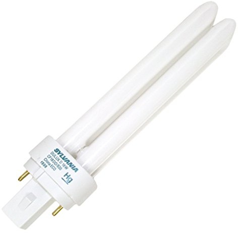 (10 Pack) Sylvania 21110 CF18DD/835/ECO 18-Watt 3500K 2-Pin Double Tube Compact Fluorescent Lamp