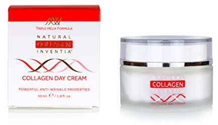 Natural Collagen Inventia Kollagen Tagescreme Anti Falten Gesichtscreme für Frauen und Männer 50 ml Feuchtigkeitscreme Tagespflege Verbessert das Erscheinungsbild der Haut, Regeneriert