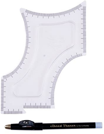The Cut Buddy Original Shaping Tool, Clear Beard and Hairline Template with Bonus Tracer Pencil, As Seen on Shark Tank