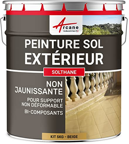 Außenbetonbodenfarbe - SOLTHANE Beige - RAL 1001-5 kg