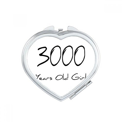 DIYthinker 3000 Jahre Alten Mädchen Alter Herz Compact Make-up Taschenspiegel Tragbare nettes kleine Hand Spiegel Geschenk