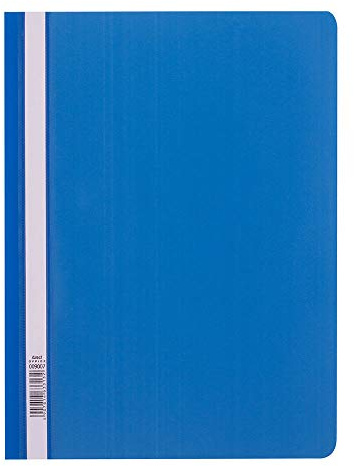 D.RECT Schnellhefter Lux PP A4 ohne Perforation aus Starker Polypropylen-Folie Blau