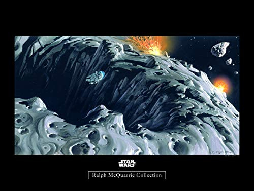 Komar Wandbild | Star Wars Classic RMQ Asteroid | Kinderzimmer, Jugendzimmer, Dekoration, Kunstdruck | ohne Rahmen | WB128-40x30 | Größe: 40 x 30 cm (Breite x Höhe)