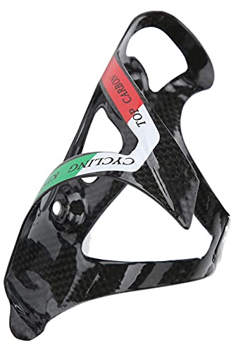 SWOQ Carbon-Faser-Fahrrad-Flaschenhalter, stromlinienförmiges Aussehen Carbon-Faser-Fahrrad-Flaschenhalter leicht für MTB Rennrad