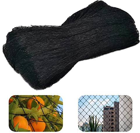 Filet anti-oiseaux, filet de chasse oiseaux, maille pour poulailler, 10 x 4 m, maille en nylon anti-oiseaux de protection des plantes