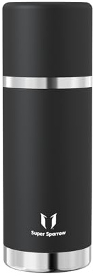 Super Sparrow Trinkflasche Edelstahl - Thermoskanne 500ml/750ml/1000ml - BPA-Frei Thermosflasche - Isolierflasche Auslaufsicherer Deckel Fungiert als Trinkbecher