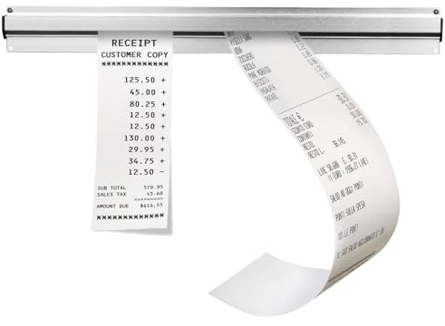 Dzmuero Porte-reçus, bloc-notes, porte-tickets pour commandes, onglets, papiers (35 cm)