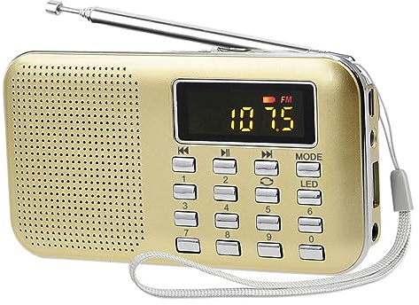 OSALADI Radio Multiusos Mini Estación Para Ancianos - Edición en Inglés y Parlantes