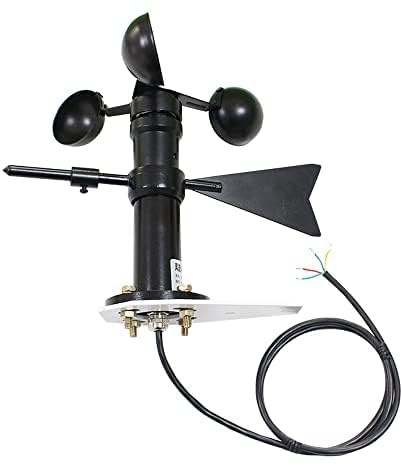 Wind Speed and Direction Integrated Sensor, Wind Vane Transmitter Small Weather Station Accurate Industrial Detector (B 0-10V)