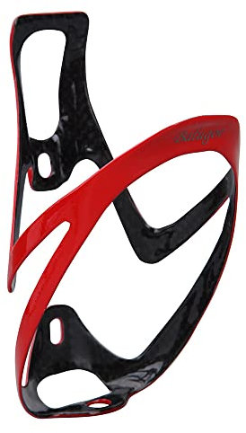 QAINKUN GeträNkehalter Fahrrad 3 Farbe Fahrradflasche Halter Halter for ultraleichtes Mountainbike Fahrrad Universal Wasser Flasche Käfig Kohlenstoff Fahrrad Flaschenhalter(Red)