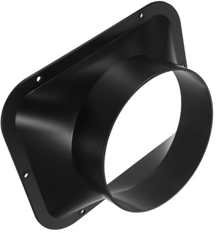 GETAJGHSD Staubsammlung Rechteckige Haubendüse Abs Flanschplatte Für Luftkanalanschluss 14cm Innendurchmesser Robustes Design Für Klimaanlage Und Belüftungssysteme
