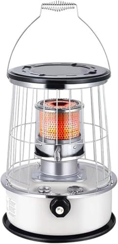Kerosene Stove Heater for Indoor Camping, Large Kerosene Stove Heater with Automatic Extinguisher for Home, Heating, Cooking, Garage, Camping Portable Heater (Color : White)