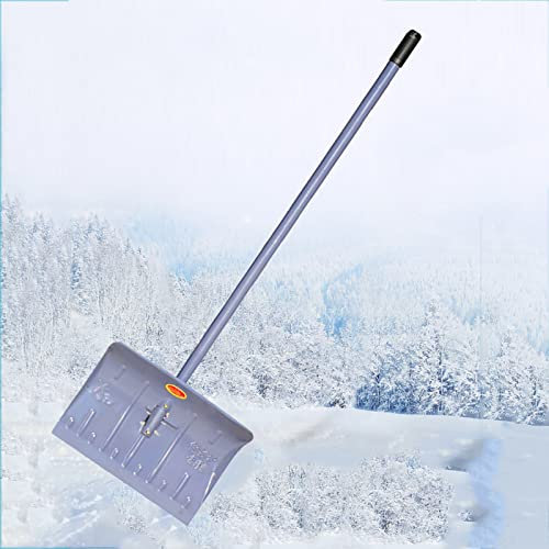 Pelle à Neige, tête de Pelle, pelles carrées avec Manche en T en Bois ou Manche Droit, pelles à Neige Robustes et durables, ergonomiques, Forte capacité de Charge, pour allée, Maison, Jardin
