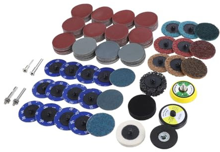 COSMEVIVI 300pcs Sanding Discs Pad Kit for Die Grinder and Drill Sanding Attachment Micro Mesh Sandpaper Discs for Automotive