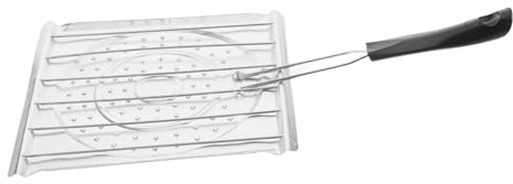 Générique Grille-Pain 2 en 1 en Acier Inoxydable, Grille-Pain, Quesadilla, Arepa avec Poignée Pliante, Pain, Poisson, Viande, Plateau De Cuisson, Plaque pour Ustensiles De Cuisine De