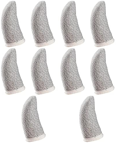 TOVINANNA 10piezas Dediles Resistentes al Sudor para Dedales Antisudor Blancos Prácticos Dedales Refrescantes para Usar Mientras Juegas Accesorios Elegantes Dedos