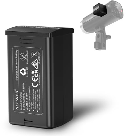 NEEWER Q200 Ersatzakku, 14,8V/3200mAh, wiederaufladbarer Lithium Ionen Batterie Pack, nur für NEEWER Q200 200Ws 2,4G Outdoor Blitzlicht Blitzgerät für Fotografie im Freien