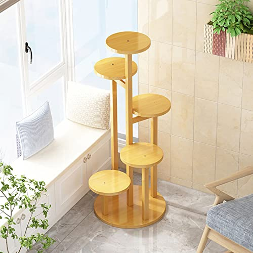 Support de Plantes en Bois de Style européen, Support de Pot de Fleurs sur Pied pour Une Utilisation intérieure et extérieure, étagère d'affichage en Bois If pour Jardin, Coin,