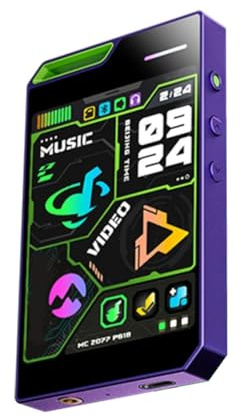 Fangxuee 64GB MCT161 Lettore Portatile Bluetooth Music MP3/MP4 con Schermo HD IPS da 2.8, Fotocamera 720P e Registrazione Video B