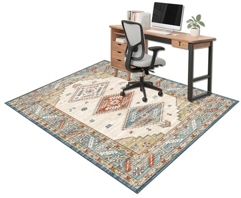 Tappetino Protettivo per Sedia da Ufficio 60 x 120 cm, Tappeto Salvapavimento Antiscivolo, Tappetino per Sedia da Scrivania, Tappeto per Sedia con Ruote, Tappeto Sotto Scrivania Gaming Tappeto Sedia