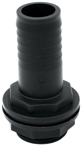 BT-AX Tankdurchführung Kunststoff G1 1/4 x 32mm Schlauchanschluss | IBC Tank Adapter, Mit Dichtung, Regentonne & Wassertank Verschraubung