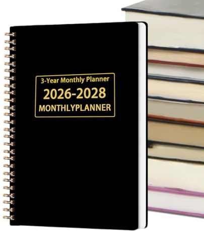 Hitburu Monthly Calendar Planner,3 Year Monthly Planner 2026-2028 - Management Organizer Planning Journal Agenda for Work Offices Teacher Business Kids Desk Student Home School