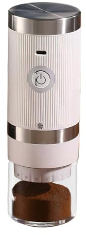 Macinacaffè Elettrico - Portatile Senza Fili Per Spezie E Caffè, Batteria Ricaricabile, Impostazioni Di Macinatura Regolabili, Design Compatto Leggero | Macinino USB Caffè