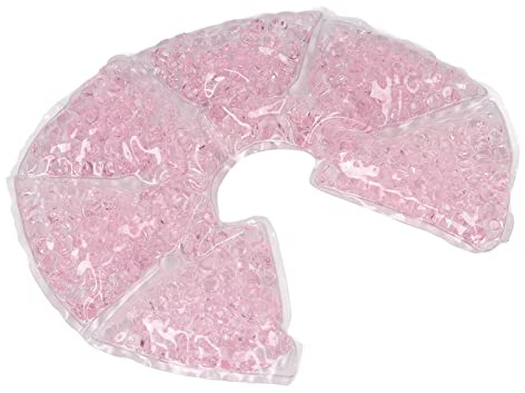 Depisuta Still-Gel-Set für Geschwollene Brüste, Heiße und Kalte Kompresse Zur Linderung von Schmerzen und Schwellungen, Gel-Pad Zur Vertiefung der Brustdrüse, Inklusive Materialetui (PINK)