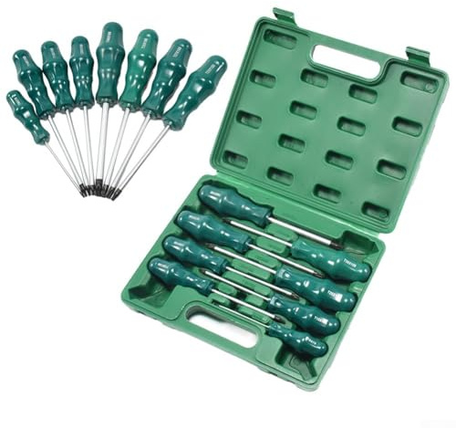 Set di cacciaviti Torx con punte magnetiche, 8 pezzi T8-T40, utensili manuali per elettronica, riparazione automobilistica e elettrodomestici, non