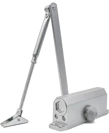 Cierrapuertas automático con velocidad ajustable, amortiguador hidráulico y retenedor de posición for puertas interiores (capacidad de 25-85 kg), 1 pieza de herrajes.(20-45KG)
