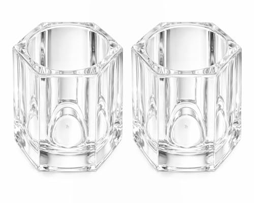 salbsever 2Pcs Cocktail Pick Holder, Clear Acrylic Toothpick Holder Rhombu Tooth Pick Dispensers for Home Kitchen Dining Table Storage