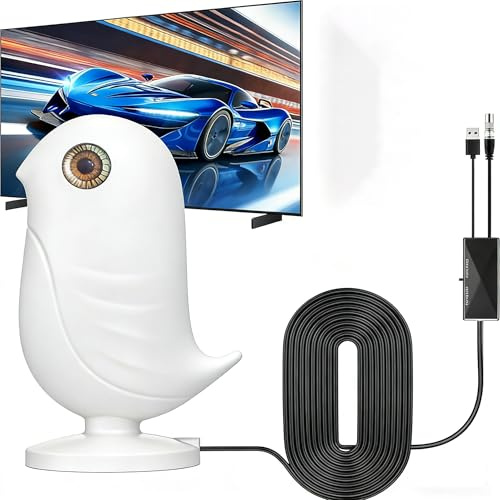 Antena 4K HD DVB-T y DVB-T2 con amplificador interior, antena interior para televisores