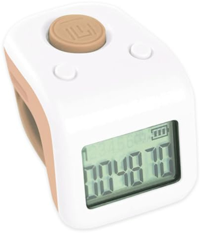 Bemonew Compteur de doigts, 6 canaux de mémoire rechargeable pour la natation - Compteur de doigts avec veilleuse - Violet