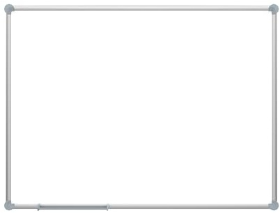 MAUL Whiteboard 90x120 cm MAULpro weiß mit stabilem Alurahmen | magnethaftend beschreibbar, trocken abwischbar, robuste Oberfläche für Vielnutzer, einfache Wandmontage, flexible Stiftablage