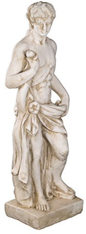 Resistente alle intemperie enorme pesante (11kg) Statue 86 cm alto SYL-a 14011 di Dio con portapenne, balestra, Guerriero, Statua da giardino, figura decorativa, Statue, mitologia, Statuetta, busti, decorazione per interni ed esterni, in poliresina, decorazione del giardino, Statua da giardino, Scultura in antico beige