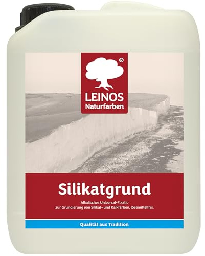 LEINOS Silikatgrund 621 | Universal-Fixativ & Grundierung für Silikat- & Kalkfarben | Farblos, hoch wasserdampfdurchlässig, lösemittelfrei | 2,5 Liter | von LEINOS