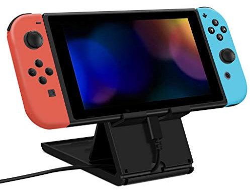HORI Playstand (Schwarz) Faltbarer Ständer für Nintendo Switch - Offiziell Lizenziert