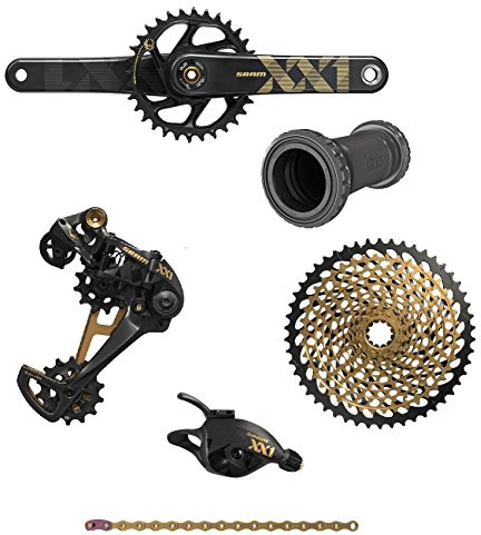 SRAM XX1 Eagle Dub 175 Gruppe 175 mm Englisch BB 34T 10-50T Gold