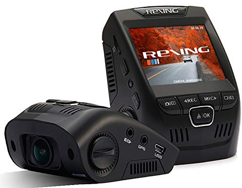 Rexing V1 Basic Dash Cam 1080P FHD DVR Car Driving Recorder, 2.4 LCD Screen 170°Wide Angle, G-Sensor, WDR, Parking Monitor, Loop Recording