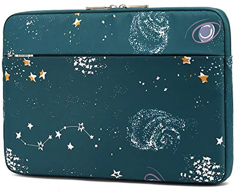 KAYOND 14 inch Laptop Sleeve, Compatible MacBook pro 15.4（2017-2020） and 14 inch Notebook Computer, Water Repellent Laptop Bag,Shockproof case (14-14.1 inch, Starry Sky)