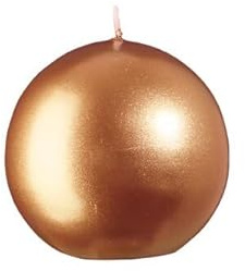 Kugelkerzen Gold, Ø 7 cm, 6 Stück